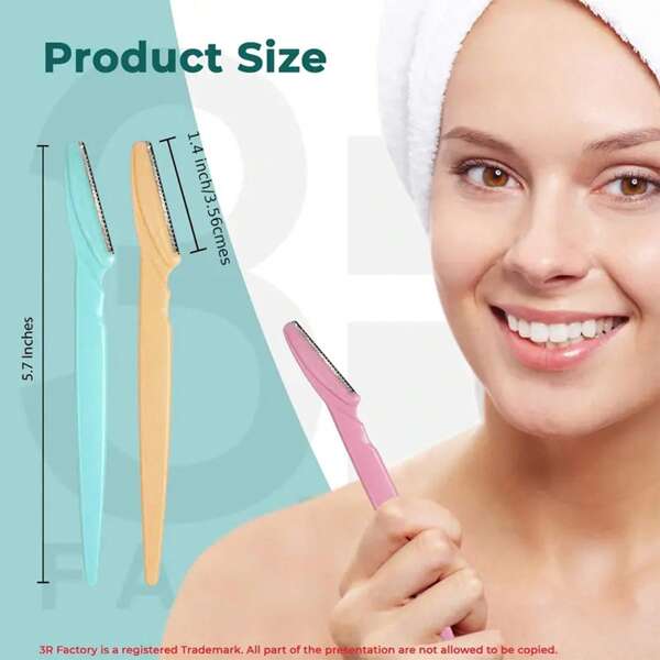 3/30/40/70pcs Stainless Steel Eyebrow Razors, Women Facial & Body Hair Removal Tools, Exfoliating Tools, Suitable For Travel And Home Use
