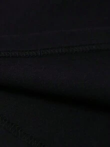 [1pc Messi Graphic Print T-Shirt] Messi 10 Graphic Print T-Shirt, 100% Cotton, Crew Neck, Slight Stretch, Regular Fit, Knit Fabric, 220g, For Men And Women, All-Season Basic Tee - Black - View 5