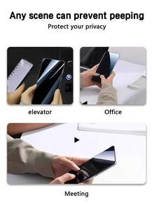 [3 件装] 钢化玻璃屏幕保护膜，兼容 Vivo/ 设备，防刮、防偷窥、防碰撞、疏油涂层、表面光滑，适合所有 Vivo/ 系列 Pixel 8/Pixel 8 Pro/Vivo S10e/Vivo V23e/Vivo Y15a - 黑色 - 查看 7
