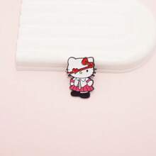 Sanrio 1pc Sanrio Hello Kitty Metal Brooch Pin Cartoon Kitty Cat Brooch For Backpack Clothing Accessories Cute Birthday Party Kawaii Jewelry Decoration