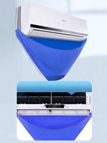 1 pezzo Sacchetto per lavare il condizionatore d'aria, Copertura impermeabile per la pulizia del condizionatore d'aria split, Sacchetto d'acqua per condizionatore d'aria, Sacchetto per la pulizia del condizionatore d'aria con tubo dell'acqua, Sacchetto per l'assistenza al condizionatore d'aria a parete per unità domestiche, casa, hotel, ufficio, strumenti per la pulizia