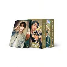 92 peças SKZ KPOP Stray (oco) cartão de felicitações dupla face de alta definição colecionável (60 peças de cartão pequeno + 32 peças de mini adesivo pequeno) Cartão fotográfico Felix adesivo LOMO cartão presente de fã STAY presente de aniversário