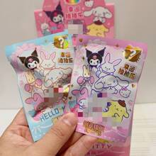 Sanrio 8 Sacolas Surpresa Sanrio com Borracha de Desenho Animado, Lindas Caixas Surpresa para Papelaria Estudantil, Rascunhos para Limpar, Volta às Aulas, Prêmios Escolares, Presentes de Aniversário, Presentes para Festas, Presentes para Festivais, Material Escolar, Presentes para Crianças na Escola