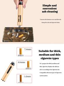 1PC Personalized Portable Ashtray - Ideal Groomsmen Gift, Wedding Favor, Father,Best Man Present - Handheld Car Ashtray, Mini Size, Custom Gift For Him