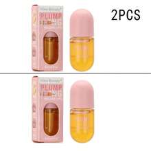 丰唇精华 - 0.28 液体盎司/瓶，1 件/2 件，节日礼物，唇部皱纹填充剂和丰唇精华 - 紅黃 - 查看 8