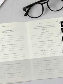 1 White Daily Gratitude And Reflection Journal