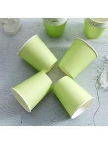 50pcs Disposable Party Paper Cups, Multicolor Paper Drinking Cups For Water, Juice, Coffee Or Tea, Suitable For Weddings, Parties, Picnics, BBQs, Travel, Birthdays And Events