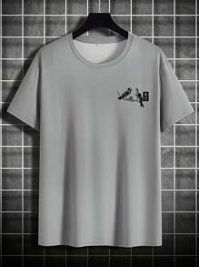 2025 Spring & Summer Popular New Japnese Style Insect, Bird & Floral Print T-Shirt