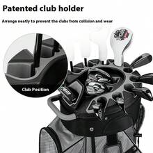 PGM QB134/QB174 Anti-Collision Fixed Golf Bag, Waterproof Golf Club Bag For Men And Women
