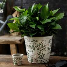 Duży rozmiar Vintage Nordic Style Hydroponic Planter Pot, Kreatywny rustykalny wystrój dla storczyków, Pothos, sukulentów