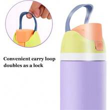 19OZ Stainless Steel Hot Water Bottle, Insulated Kettle Handle, Insulated Cup, Double Drink Bouncing Lid, Large Capacity Insulated Cup