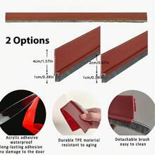 1pcDoor Bottom Seal Strip With Brush, Soundproofing, Insect-Proof, Windproof And Dustproof, Adjustable Door Gap Wind Guard Self-Ad Room Decor Kitchen Decor Bathroom Decor Kitchen Bathroom