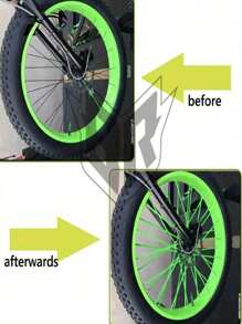 24cm Colorful Bicycle/Motorcycle/Mountain Bike Spoke Protecting Cover Universal Accessory