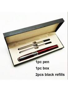 Novo Desenho de Luxo Caneta de Escritório de Metal Preta, Caneta de Esfera Metálica para Assinatura, Caneta Metálica como Presente de Negócios e de Volta às Aulas