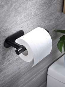 1pc Self-Adhesive Paper Towel Holder, Stainless Steel Kitchen Roll Rack, Wall-Mounted Towel Dispenser, Toilet Paper Dispenser, No Drill Adhesive, Black/Silver/Gold, Bathroom Kitchen Storage, Home Decor Accessories