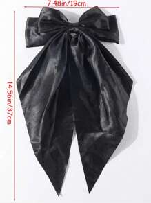 1pc /Multi-Piece Set Large Any Color Silky Soft Satin Ladies' Bow Hair Accessories – Large Bow Clips, Bow Hair Clips, Women's Hair Hoops French Hair Accessories, Hair Clips, Women's Accessories, Hair Accessories
