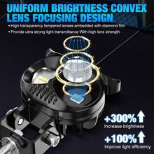 S&D Motorcycle Spotlight 3inch Fog Lights 6000K 3500K LED Off Road Driving Light 30000LM Auxiliary Spot Work Lights For Truck Car