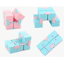 1 pièce Cube 2x2x2, cube magique créatif et infini, couleurs macarons, exercice des doigts, soulagement du stress, vente en gros
