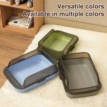 1个。多色猫砂盆彰显你的风格！超级实用，使用方便，为你心爱的猫咪提供最佳的居家猫砂体验