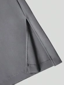 2pcs/Set Men's White Dashiki Outfit, Double-Breasted Decor, V-Shaped Contrast Splice, Round Neck, Long Sleeve, Slit Hem, Elastic Waist Pants, African Clothing, Men's Casual Shirt & Pants Set, New Arrival, Streetwear, Party, Date, Wedding, Cultural Events, Traditional Ceremonies