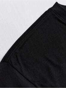Camiseta de hombre de algodón popular con silueta de bailarín a color con un bastón. - Negro - Ver 6