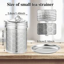Mornihima Tea Strainers Infuser For Loose Tea 304 Stainless Steel Mesh Loose Leaf Steeper Diffuser With Chain Hook And Threaded Lid For Black Tea, Spices And Seasonings, Stainless Steel Tea Infusers, Extra Fine Mesh Strainers With Drip Trays, Brew Loose Tea,Tea Infuser Strainers For Loose Tea With Scoop, Extra Fine Mesh Steeper 304 Stainless Steel Diffuser Leaf Holder With Extended Chain Hook For Brew, Spices, Seasoning,Tea Infuser, Extra Fine Mesh Tea Infusers For Loose Tea, Stainless Steel Tea Strainer With Extended Chain Hook, Tea Steeper For Brew Tea, Spices & Seasonings - Nhiều màu - Xem 7