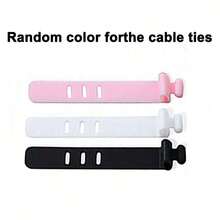 Set de 5 protectores de cable con diseño de lunares rosas y estrellas plateadas/negro y blanco con estrellas plateadas, compatibles con , adecuados para cargadores de 18-20W, anti-rotura y anti-arañazos - Enchapado en plata - Ver 7
