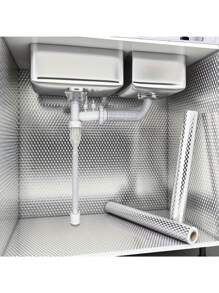1 rouleau d'autocollant de cuisine imperméable et résistant à l'huile - autocollant, résistant à la chaleur, pour le doublage des tiroirs et des dossiers de cuisine, avec motif à carreaux, pour la rénovation de la maison, le doublage de la crédence de cuisine Doublure à motif à carreaux Tapis de tiroir Panneaux muraux décoratifs de l'évier Papier peint Décoration d'intérieur Chambre à coucher