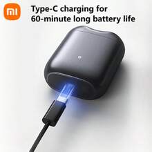 Xiaomi 电动剃须刀 S200，手掌大小，便携式智能剃须，双轨弧形刀网，可拆卸磁性剃须刀头，60 分钟超长电池续航时间 - 銀色 - 查看 5