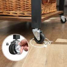 Baker's Racks - Marron Rustique Et Noir D'encre - View 2