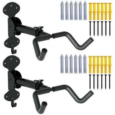 WheelHub Cykelväggfäste Cykelfäste Väggfäste 30kg Lastkapacitet Utdragbart Cykelställ Garage Cykelupphängning Stabil Design För Garage och Hem 2 Delar