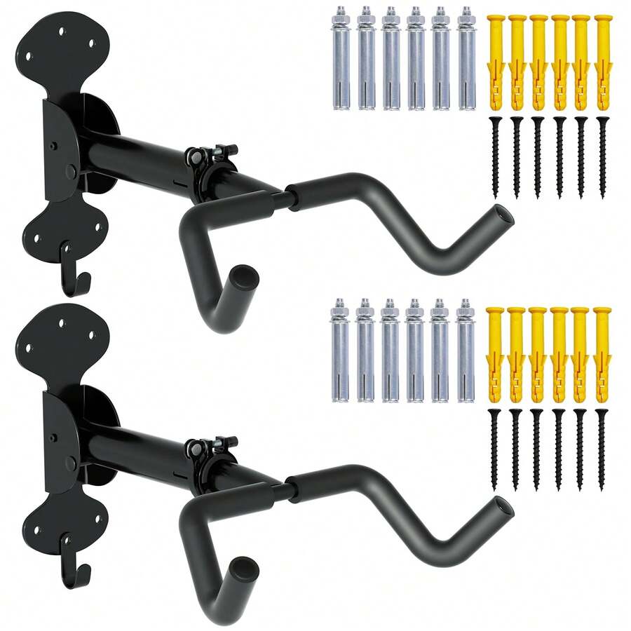 WheelHub Bicycle Wall Mount Bicycle Mount Wall 30kg Load Capacity Extendable Bicycle Stand Garage Bicycle Suspension Stable Design For Garage And Home 2 Pieces