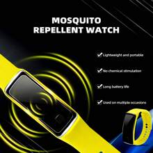 Women's Physical Mosquito Repellent Watch Men's Technology Mosquito/Insect Repellent Bracelet Sports Style Outdoor Portable Mosquito Repellent Device, Non-Chemical, Anti-Mosquito & Bug Gadget, Suitable For Outdoor/Fishing/Travel/Hiking/Beach/Camping, Great Gift For Family And Friends, Unisex, Multiple Colors Available
