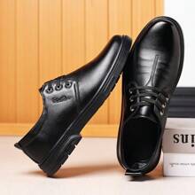 Men's Business Casual Leather Shoes, Anti-Slip, Wear-Resistant, Breathable, Suitable For Formal Occasions And Weddings