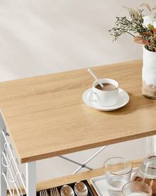 Baker's Racks - Doré Chêne en Blanc Nut - Bekijken 3