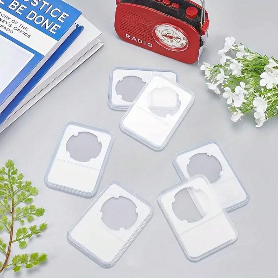 10 Silver Coin Display And Protection Boxes - Perfect For Morgan, Peace, IKE Dollars | Durable Plastic, Perfect Collection Storage Box