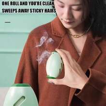 Washable Lint Roller Strong Adhesive Portable Pet Hair And Dust Removal Tool - màu xanh lá - Xem 5