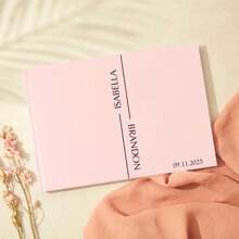 Personalisiertes weißes Hochzeitsgästebuch, rosa Hochzeitsgästebuch, salbeigrünes Gästebuch, individuelles Gästebuch, Verlobungsempfangs-Gästebuch, Hochzeitsjahrestags-Buch, Bridal-Shower-Geschenk, Kunstaktivitäten für Kinder