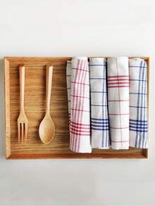 2/4/6/8 buc lavete de vase, prosoape de bucătărie în 2 culori, prosoape de bucătărie cu model grilă, prosoape de bucătărie 100% bumbac cu dungi și carouri, carouri albastre, carouri roșii, bucătărie și sufragerie, articole de bucătărie