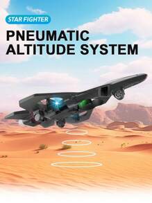 Aeronave modelo de control remoto, drone de combate de 4 ejes, UAV de larga duración, adecuado para actividades al aire libre, interacción padres-hijos, avión de juguete de espuma como regalo, presente de cumpleaños
