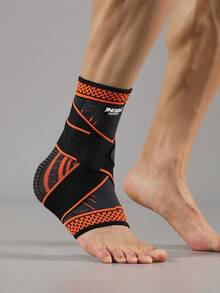 JINGBA SUPPORT 1 件透气压缩踝套，带可调节绑带 - 男女通用，适合篮球、羽毛球和健身房训练，适合男女脚踝健身房配件