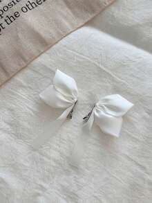 2pcs/4pcs 3D Bow Hair Clips, Cute Bangs Clips Decorative Hair Accessories, Bride Wedding Hair Clips, Christmas Hair Clips Claw Clips Hair Claws Hair Barrettes, Bows, Classy, Winter Outfit Women - Multicolor - View 6