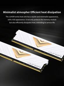 JUHOR DDR4 8GB X 2 16GB X 2 3200MHz Memória RAM Branca de Desktop