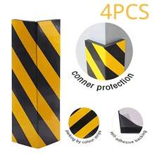 Señal de Advertencia de Espuma para Coche Protector de Parachoques  Advertencia Protección Tira Reflectante Autoadhesiva para Esquinas de Pared de Estacionamiento - rojo 2 piezas - Ver 7