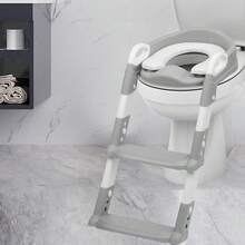 Children Toilet Seat & Ladder Toddler Training Step Up Easy Fold Down For Kids - 1 - View 10