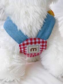 PETSIN 3入組寵物可愛胸背帶和帽子套裝，可愛的黃色鴨子紋飾，適用於可愛的小狗和貓的夏季外出 - 彩色 - 查看 11