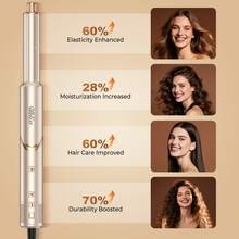 UKLISS Secador de aire caliente multifuncional 8 en 1 | Cepillo para el cabello portátil y plegable de alta velocidad para todo tipo de cabello - Tipo de Enchufe A USA (110-127V) - Ver 8