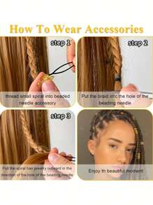 220 Pcs Viking Gold Hair Accessories For Braids Loc Jewelry For Women Hair Dreadlock Metal Hair Beads Rings Cuffs For Braids Beard Decoration