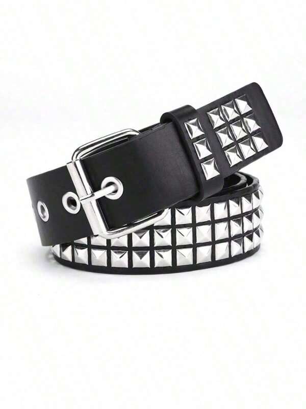 1 szt. unisexowy nit punkowy styl przystojny uliczny codzienny pasek do noszenia na lato, do szkoły, na jesień, na Halloween