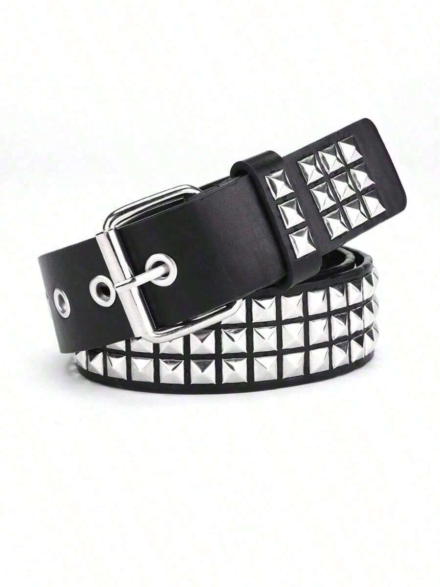 1 szt. unisexowy nit punkowy styl przystojny uliczny codzienny pasek do noszenia na lato, do szkoły, na jesień, na Halloween